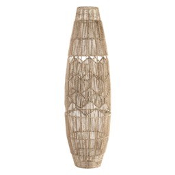 Jute String Floor Lamp, Natural - thumbnail 1