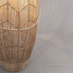 Jute String Floor Lamp, Natural - thumbnail 6