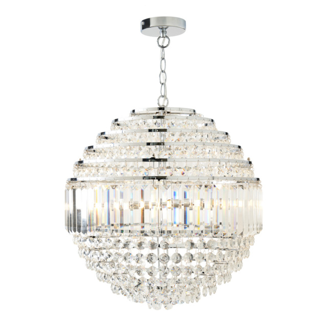 Paladina Large Ball Ceiling Pendant, Chrome - image 1