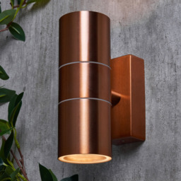 Jared Outdoor Up and Down Wall Light, Copper - thumbnail 3