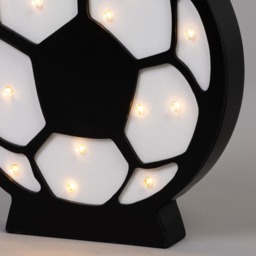 Glow Football Table Lamp, Black & White - thumbnail 6
