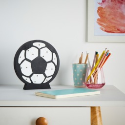Glow Football Table Lamp, Black & White - thumbnail 7