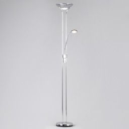 Mother and Child Floor Lamp, Chrome - thumbnail 4
