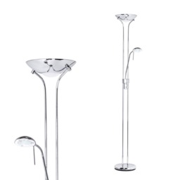 Mother and Child Floor Lamp, Chrome - thumbnail 1