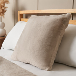 Faux Fur Cushion, Natural