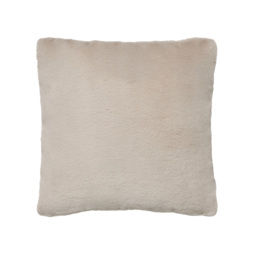 Faux Fur Cushion, Natural - thumbnail 3