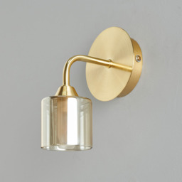 Noah Bathroom Wall Light, Satin Brass - thumbnail 5