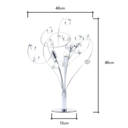Lila Table Lamp, Chrome - thumbnail 8