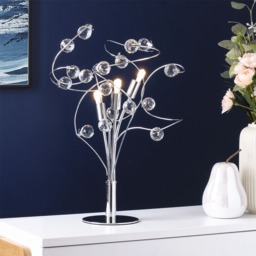 Lila Table Lamp, Chrome - thumbnail 3