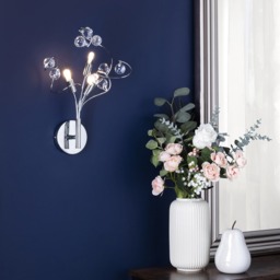 Lila Wall Light, Chrome - thumbnail 3