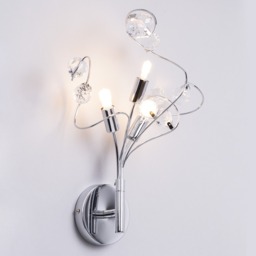 Lila Wall Light, Chrome - thumbnail 4