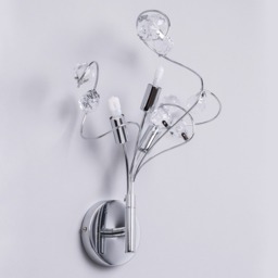 Lila Wall Light, Chrome - thumbnail 5