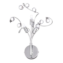 Lila Wall Light, Chrome - thumbnail 1