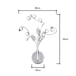 Lila Wall Light, Chrome - thumbnail 7