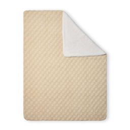 Checkerboard Throw with Sherpa, Natural - thumbnail 3