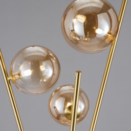 Lincoln Tripod Floor Lamp, Satin Brass - thumbnail 6