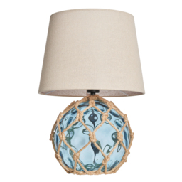 Lucy Buoy Style Glass Table Lamp, Blue - thumbnail 8
