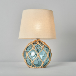 Lucy Buoy Style Glass Table Lamp, Blue - thumbnail 5