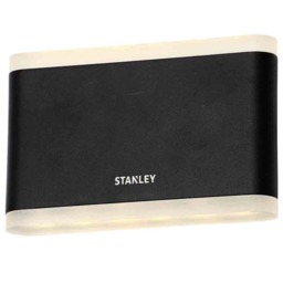 Stanley Moselle Outdoor Large LED Flush Up & Down Wall Light, Black - thumbnail 5