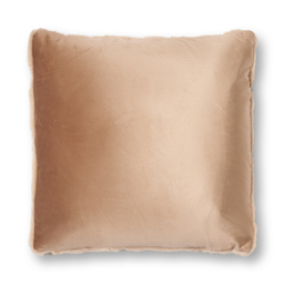 Chevron Faux Fur Cushion, Natural - thumbnail 5
