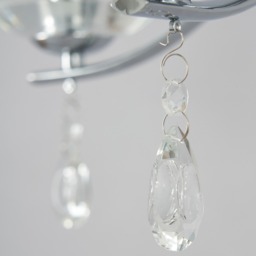 Bugsy Flush Ceiling Light, Chrome - thumbnail 6