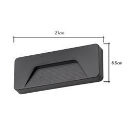 Penn 3 Watt LED Rectangular Surface Brick Wall Light, Anthracite - thumbnail 7
