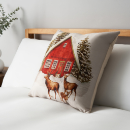 Winter Home Cushion, Natural - thumbnail 1