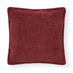 Oxford Chenille Cushion, Merlot - thumbnail 3