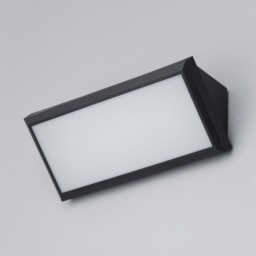 Sanday Outdoor LED Wedge Design Wall Light, Black - thumbnail 5