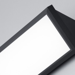 Sanday Outdoor LED Wedge Design Wall Light, Black - thumbnail 6