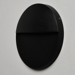 Orvi Outdoor LED 16cm Round Wall Light, Black - thumbnail 5