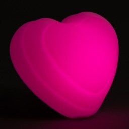 Glow Heart Colour Changing Night Light, White - thumbnail 6