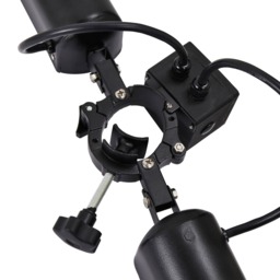 1600 Watt Twin Lamp Outdoor Parasol Radiant Heater, Black - thumbnail 7