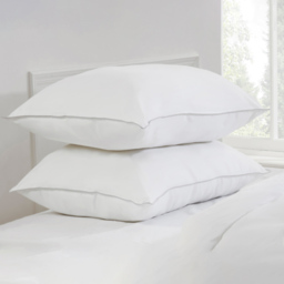 Dreamy Nights Overfilled Duck Feather Pillow Pair, White - thumbnail 1