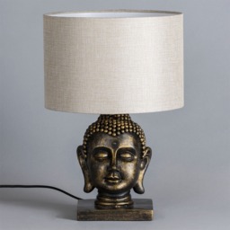 Buddha Table Lamp, Gold - thumbnail 5