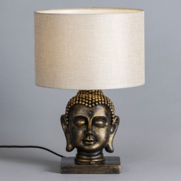 Buddha Table Lamp, Gold - thumbnail 6