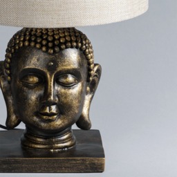 Buddha Table Lamp, Gold - thumbnail 7