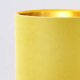 Velvet Table Lamp, Ochre and Brass - thumbnail 6
