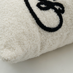 Merry Christmas Tufted Cushion, Natural - thumbnail 4