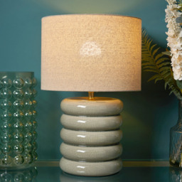 Florence Flump Table Lamp, Pale Green - thumbnail 4
