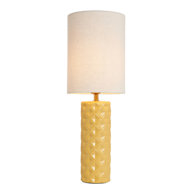 Halden Tall Ceramic Table Lamp, Yellow - image 1