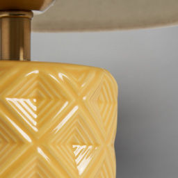 Halden Tall Ceramic Table Lamp, Yellow - thumbnail 7