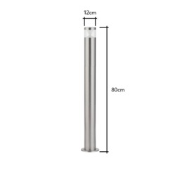 Forbes LED 360° Post Bollard Light, Steel - thumbnail 9
