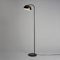 Travis Arc Floor Lamp, Matte Black - thumbnail 4