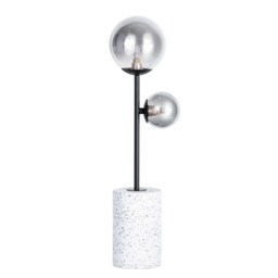 Forella Terrazzo Table Lamp, Satin Black