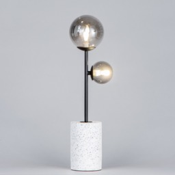 Forella Terrazzo Table Lamp, Satin Black - thumbnail 4