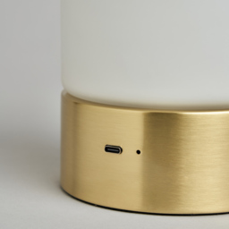 Elly Rechargeable Table Lamp, Brass - thumbnail 7