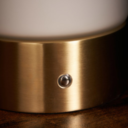 Elly Rechargeable Table Lamp, Brass - thumbnail 8