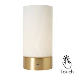 Elly Rechargeable Table Lamp, Brass - thumbnail 1