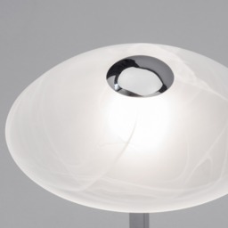 Archie Touch Lamp, Chrome and Alabaster - thumbnail 6